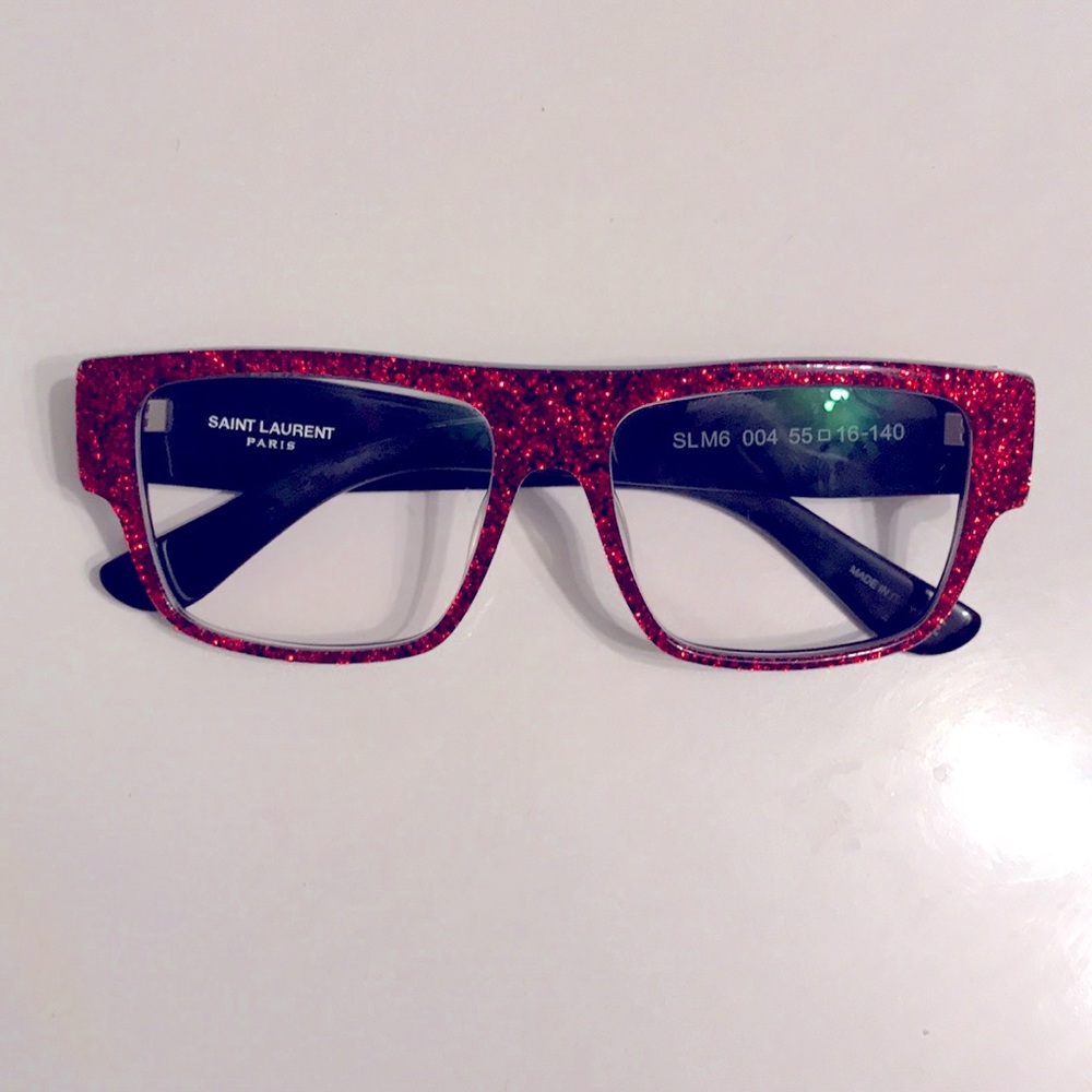 YSL Glitter Red Yves Saint Laurent Glasses